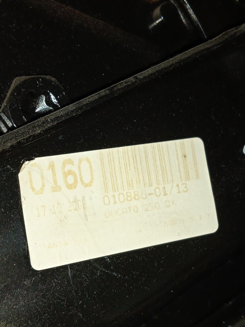 Asiento delantero derecho   no identificado