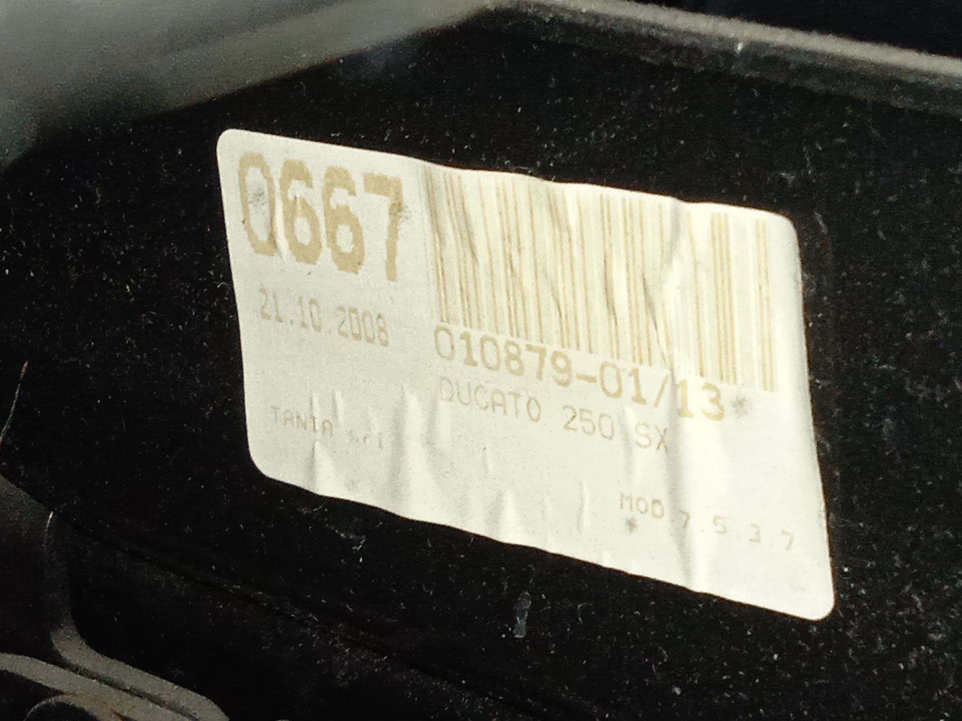 Asiento delantero izquierdo   no identificado