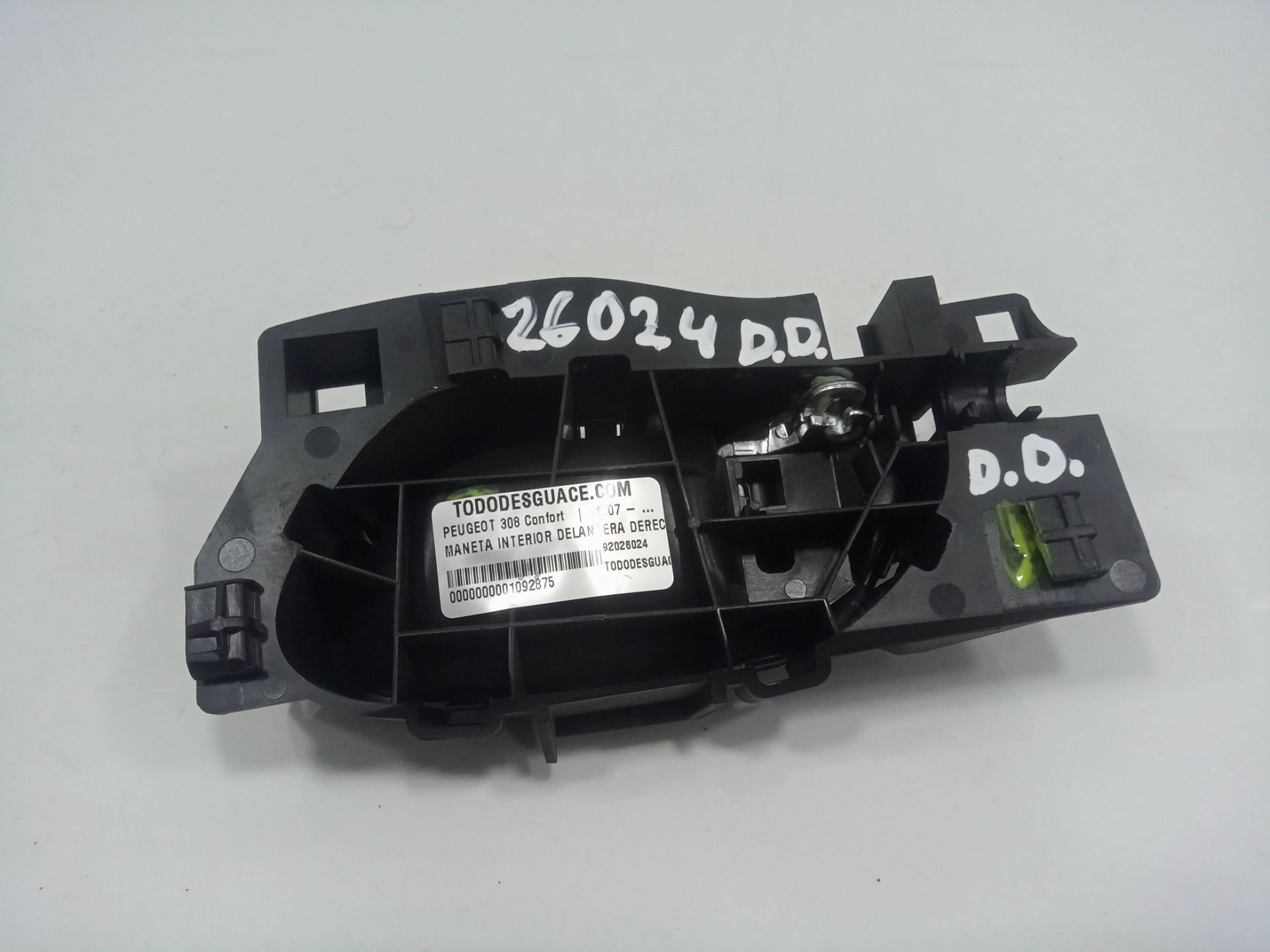 Maneta interior delantera derecha peugeot 308 confort