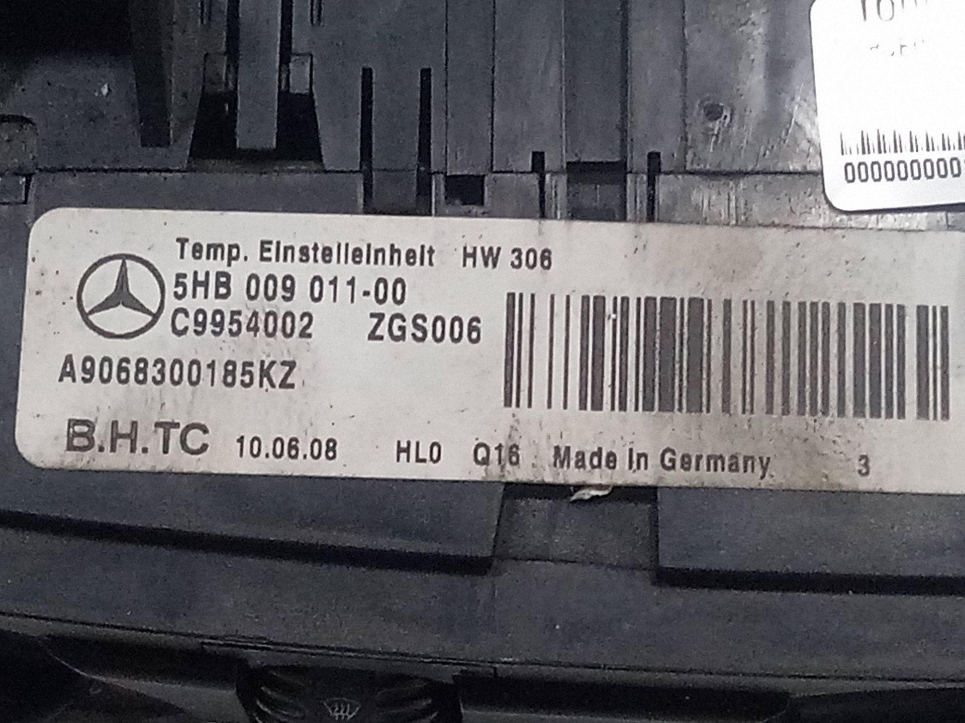 Mando calefaccion / aire acondicionado mercedes-benz sprinter ii kombi 211215 cdi (906.711713)