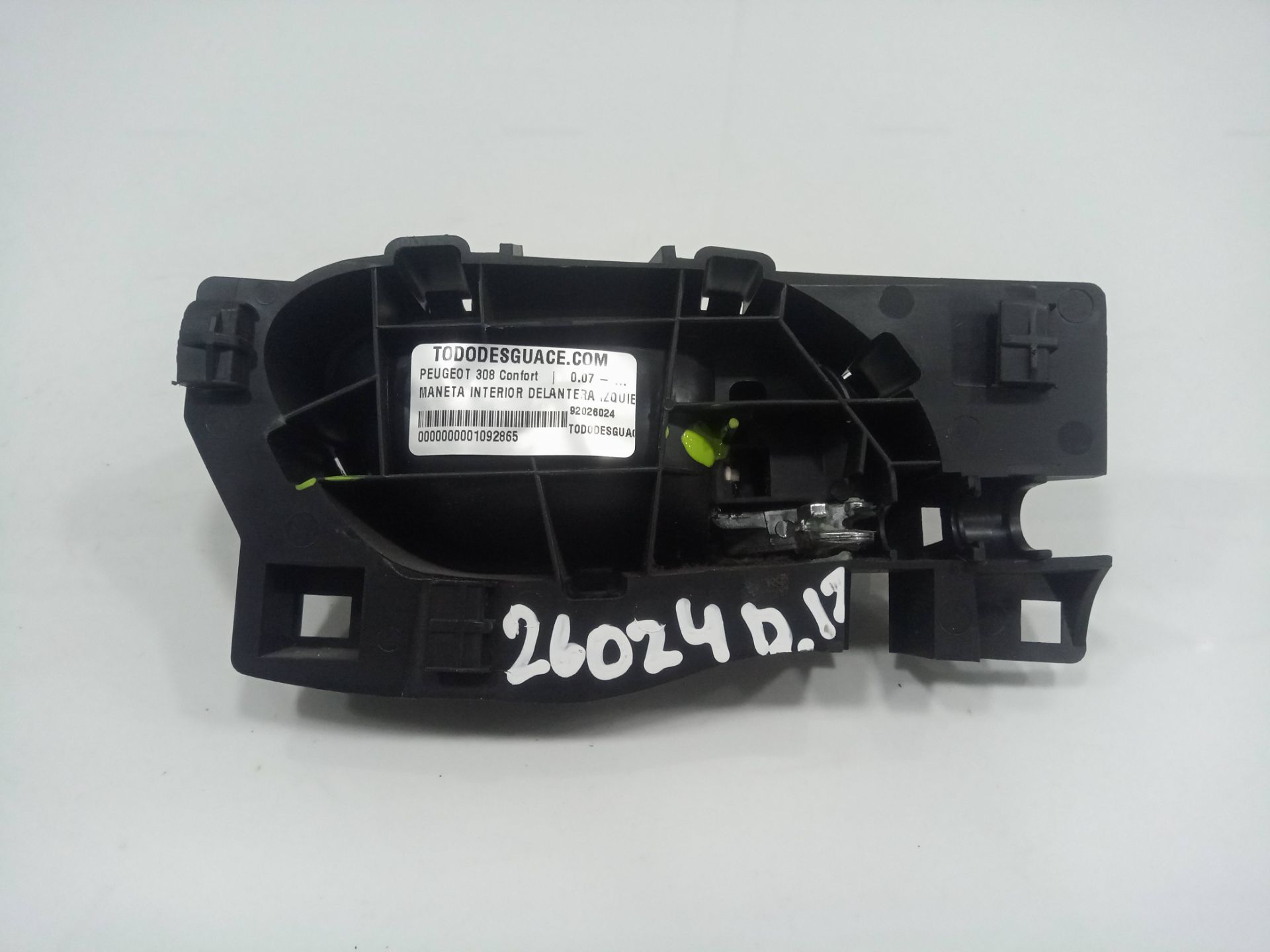 Maneta interior delantera izquierda peugeot 308 confort