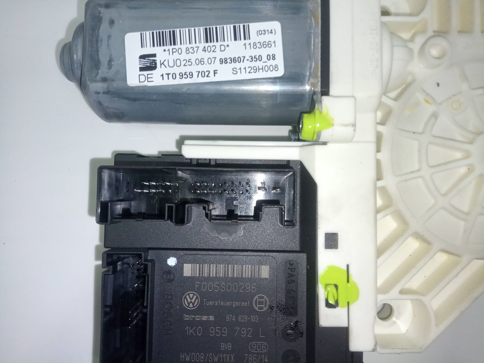 Motor elevalunas delantero derecho seat leon (1p1) comfort limited