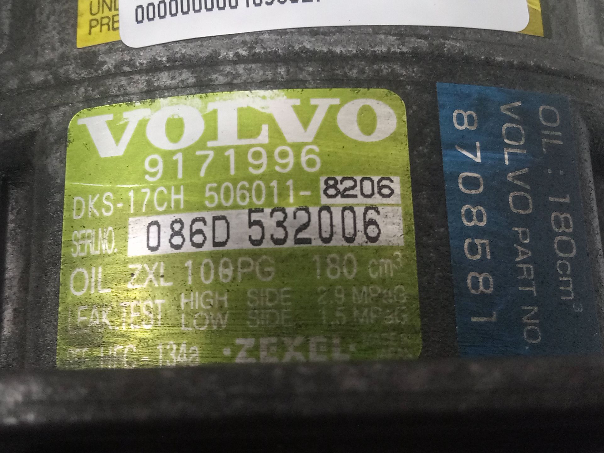 Compresor aire acondicionado volvo s80 berlina t6 geartronic