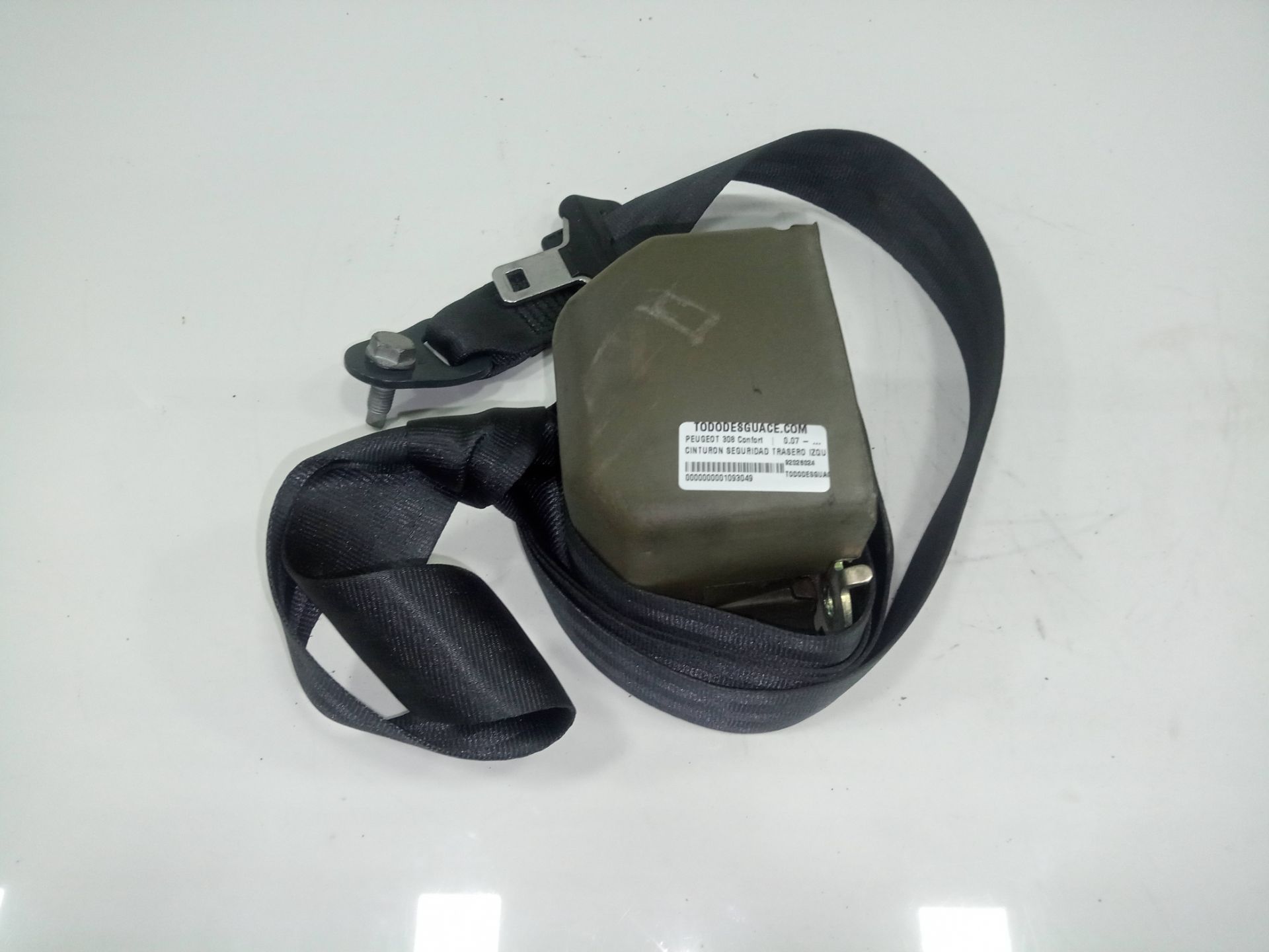 Cinturon seguridad trasero izquierdo peugeot 308 confort