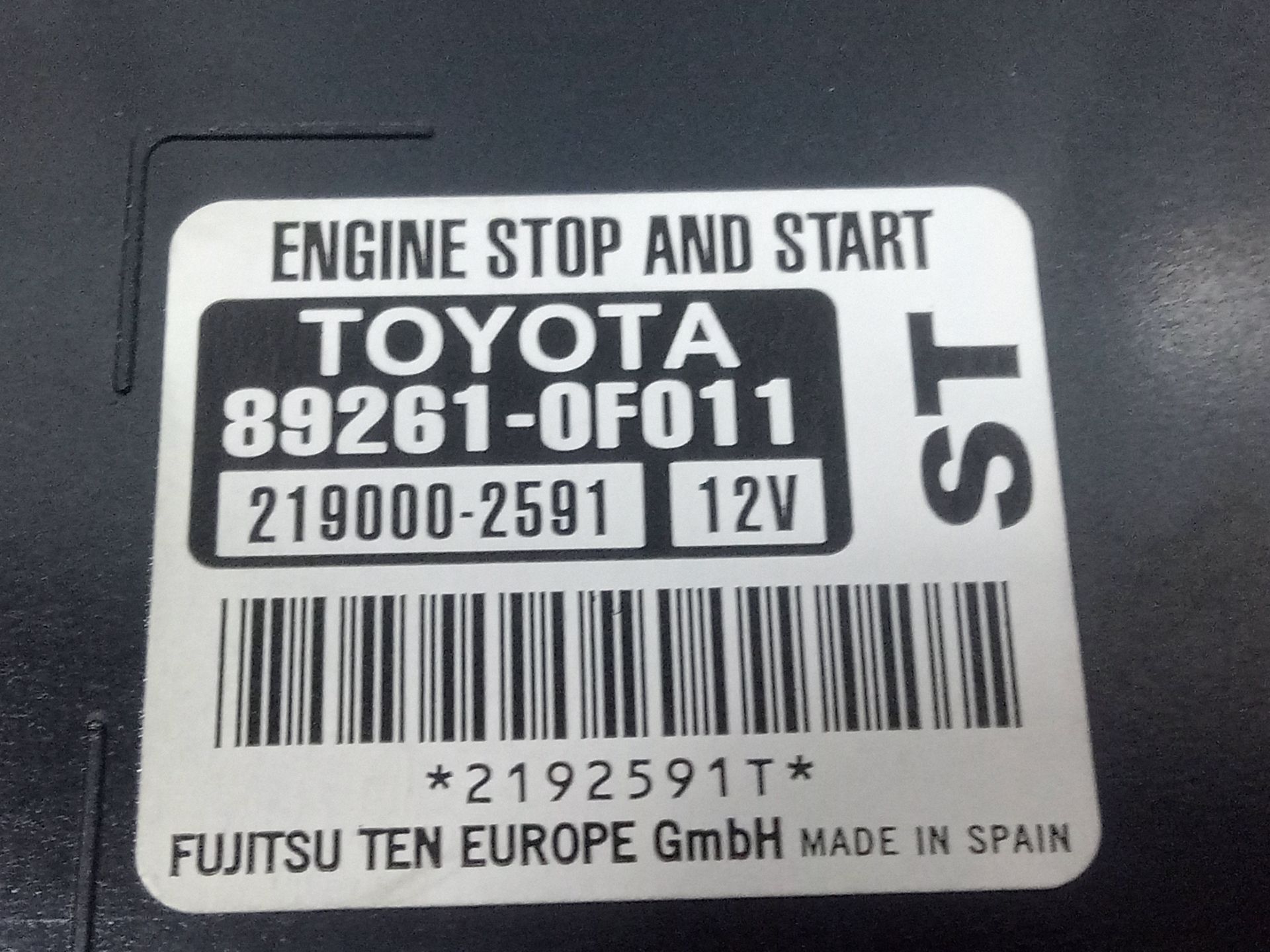 Modulo electronico toyota verso (aur2zgr2) advance