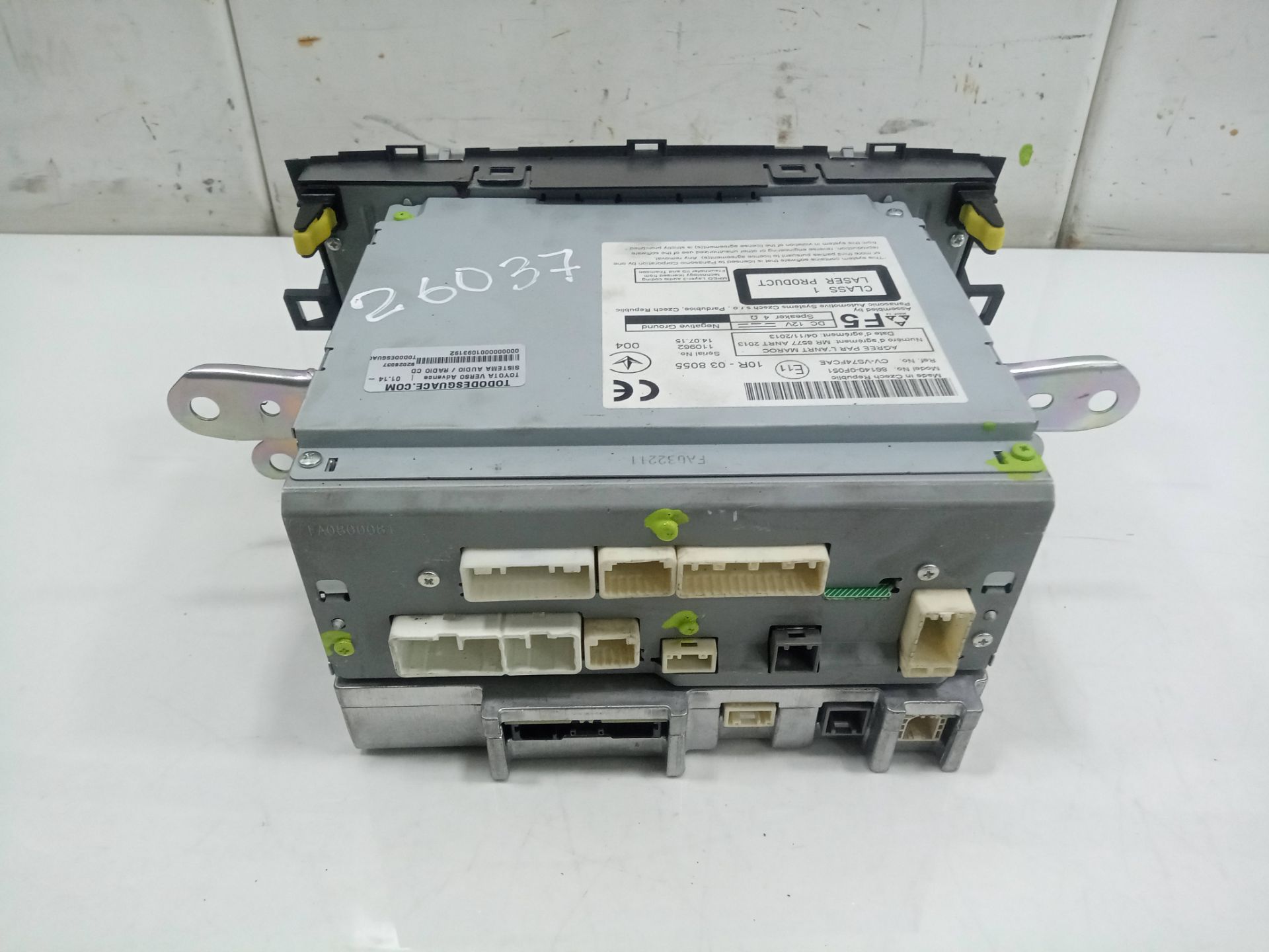 Sistema audio / radio cd toyota verso (aur2zgr2) advance
