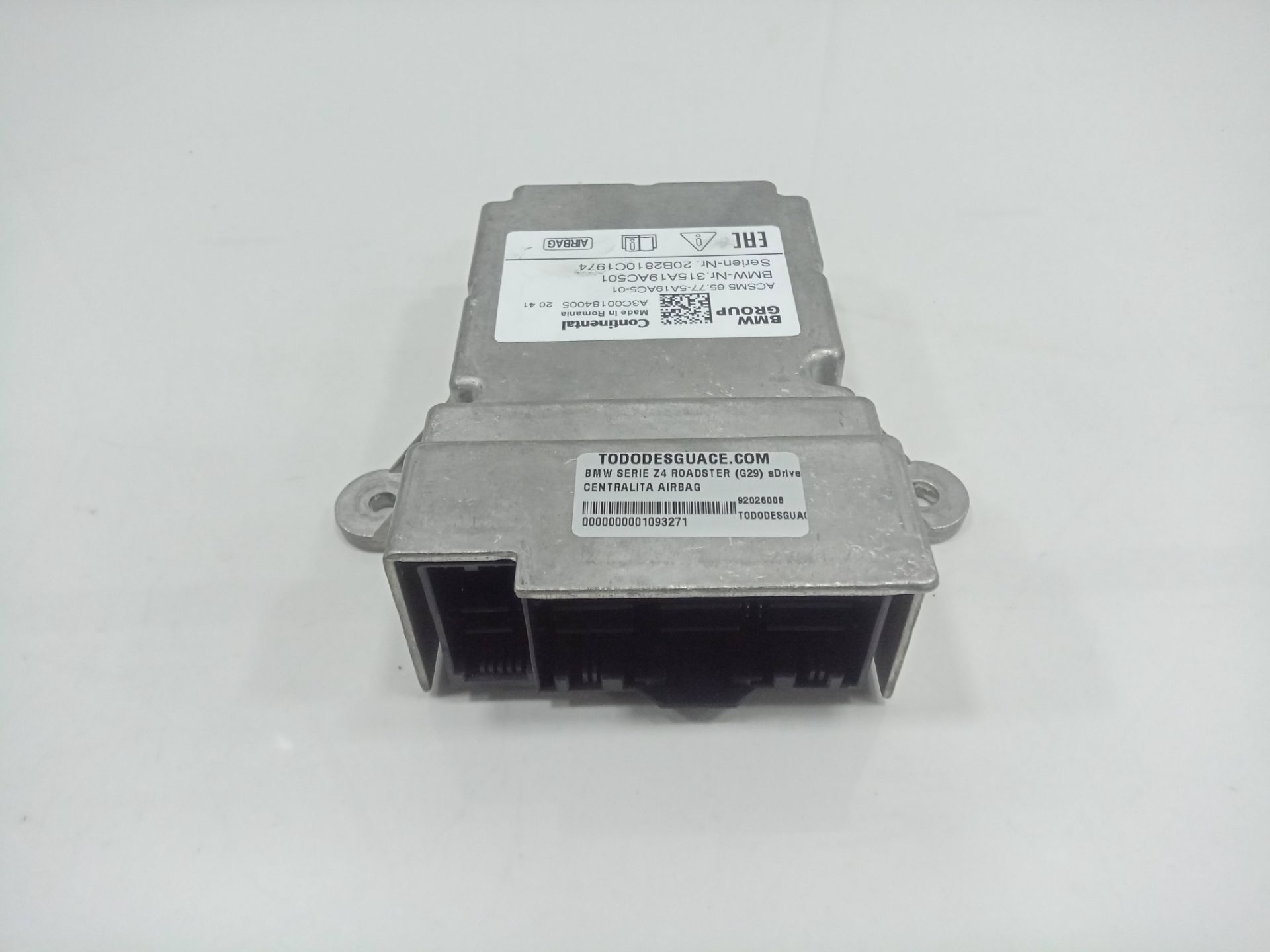Centralita airbag bmw serie z4 roadster (g29) sdrive 30i
