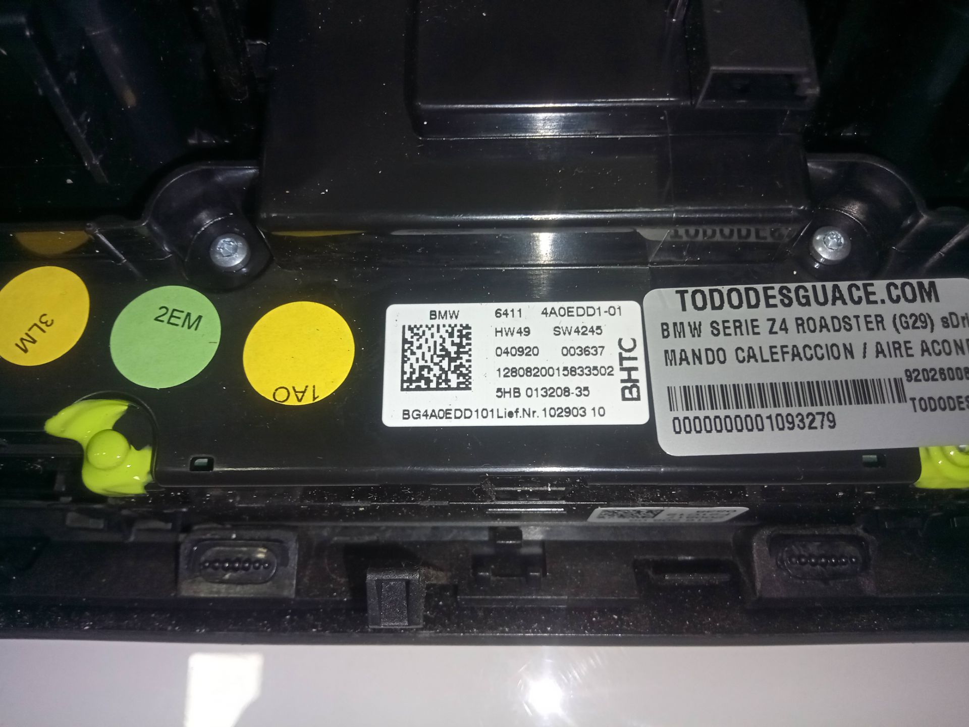 Mando calefaccion / aire acondicionado bmw serie z4 roadster (g29) sdrive 30i