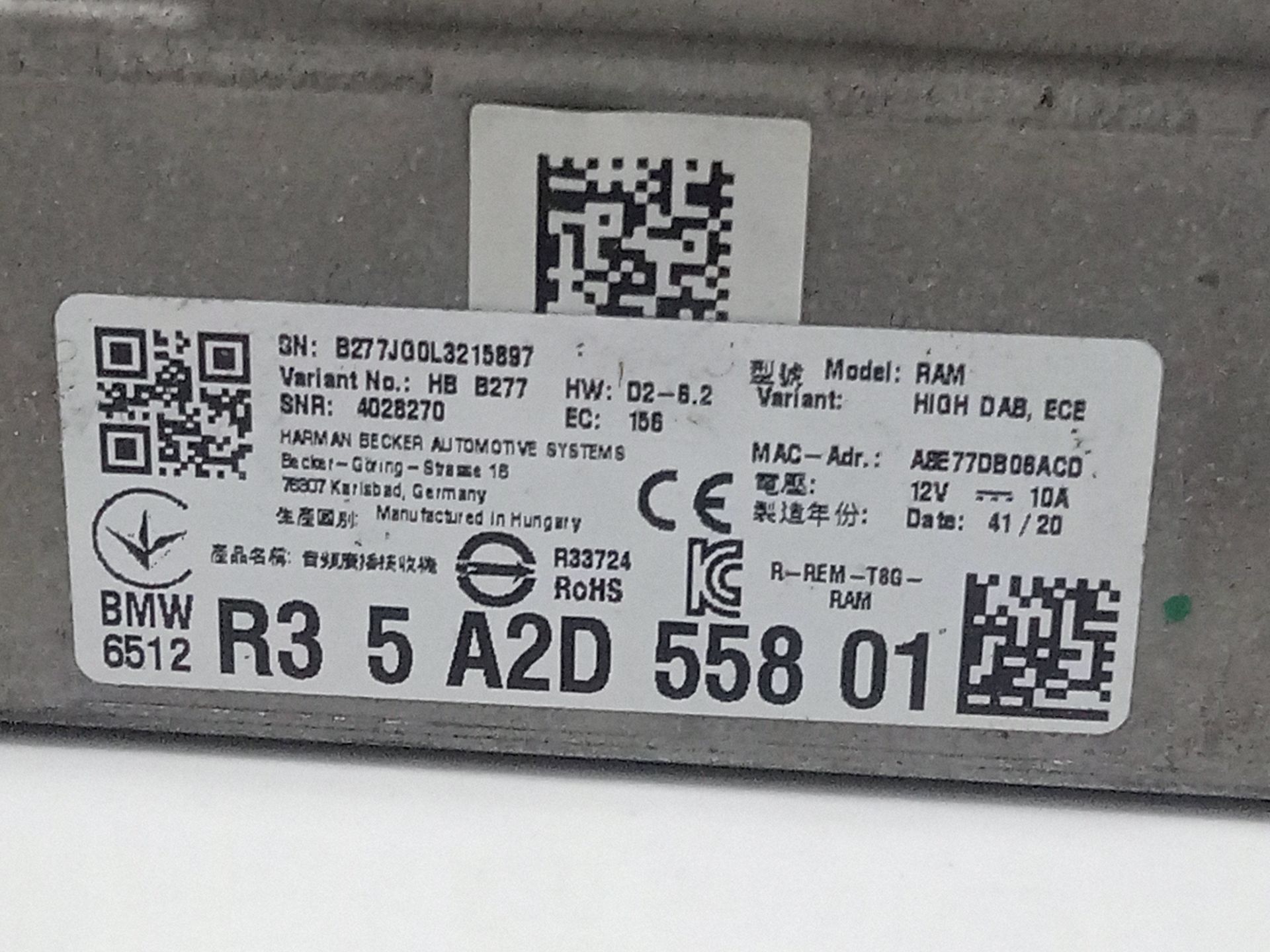 Modulo electronico bmw serie z4 roadster (g29) sdrive 30i