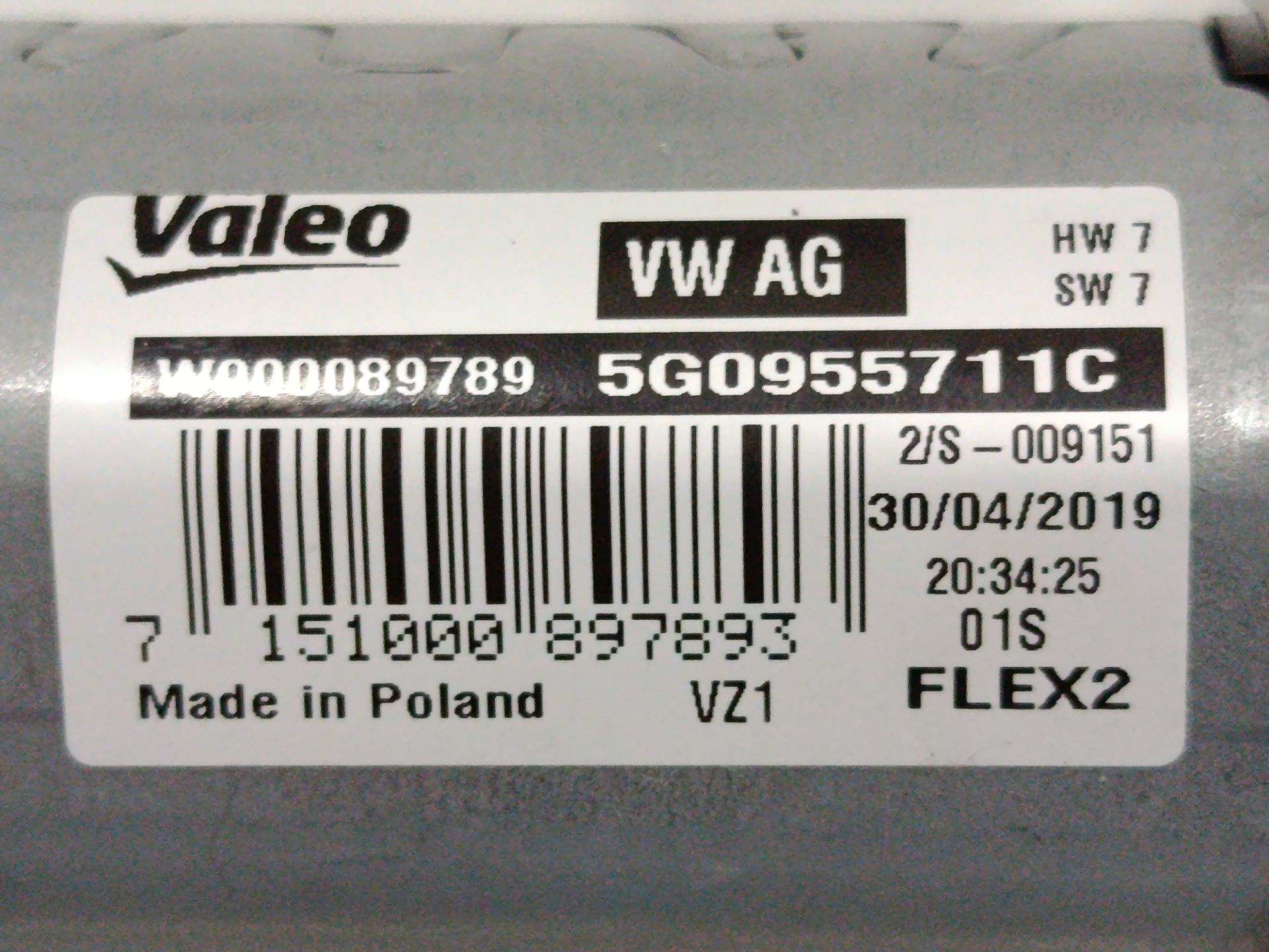 Motor limpia delantero volkswagen golf sportsvan vii (an1)(09.2017) advance