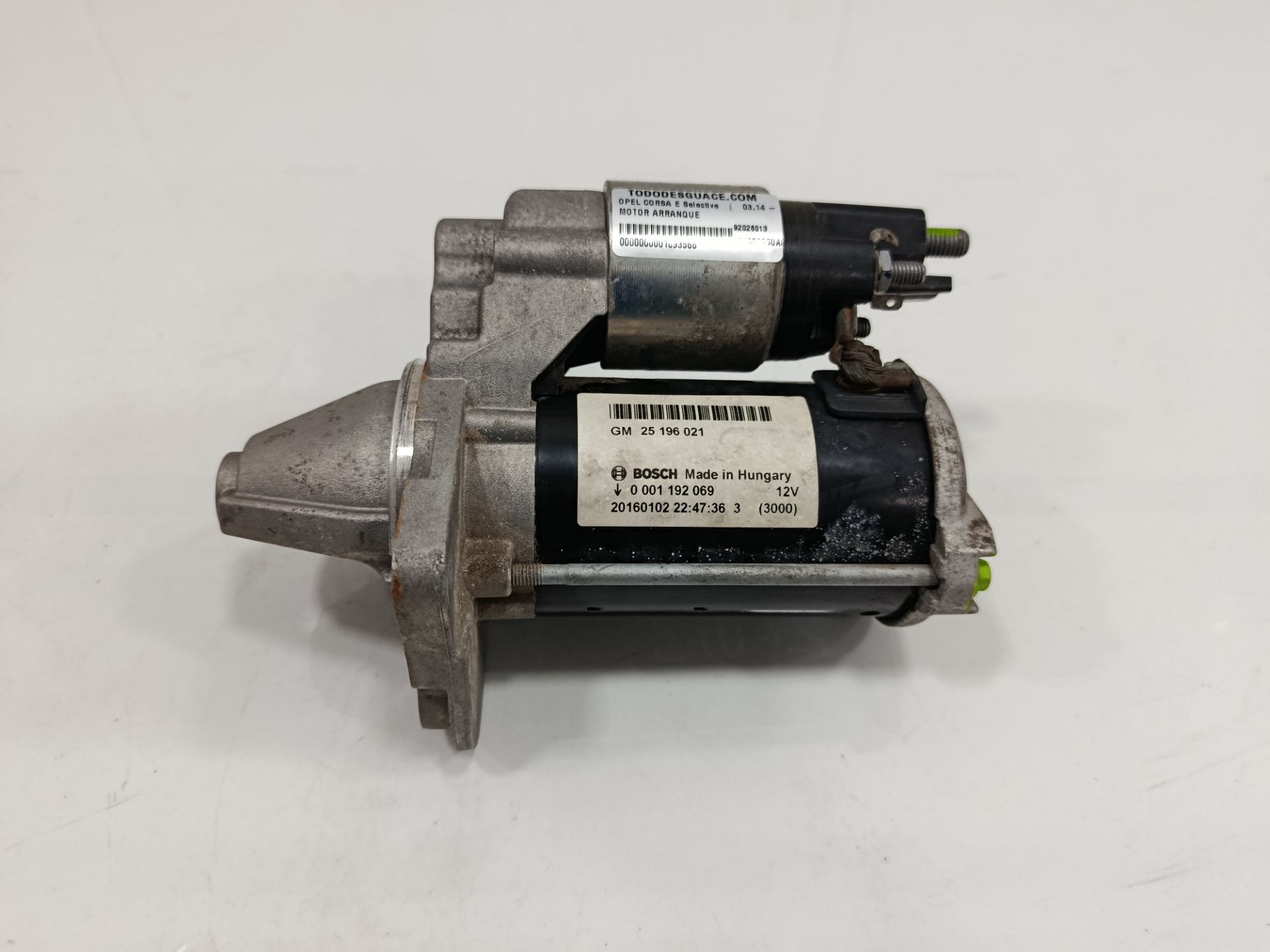 Motor arranque opel corsa e selective