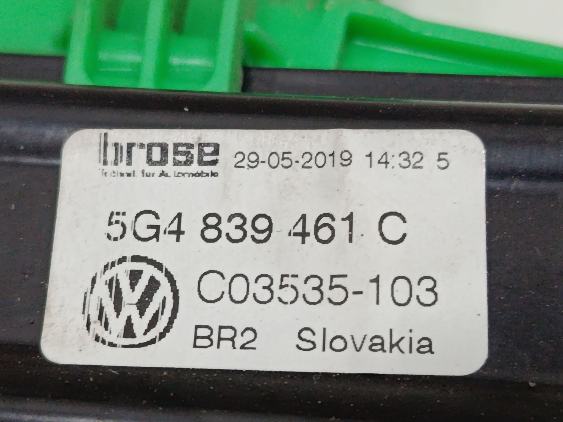 Elevalunas trasero izquierdo volkswagen golf sportsvan vii (an1)(09.2017) advance