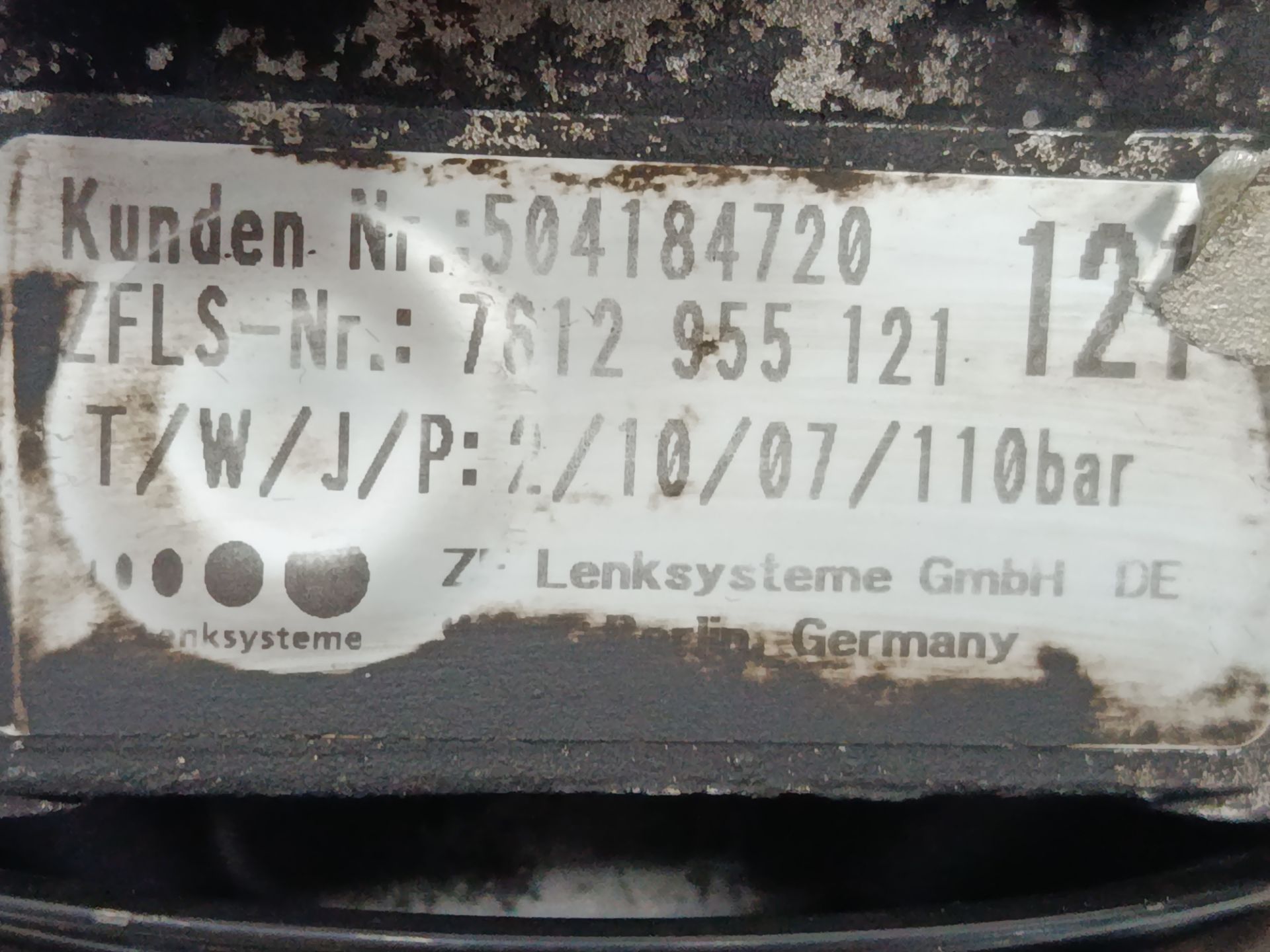 Bomba direccion   no identificado