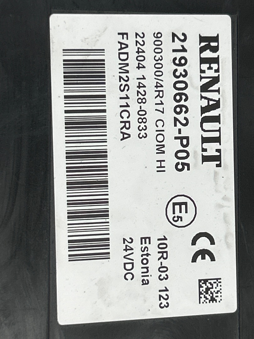 Modulo electronico renault  no identificado