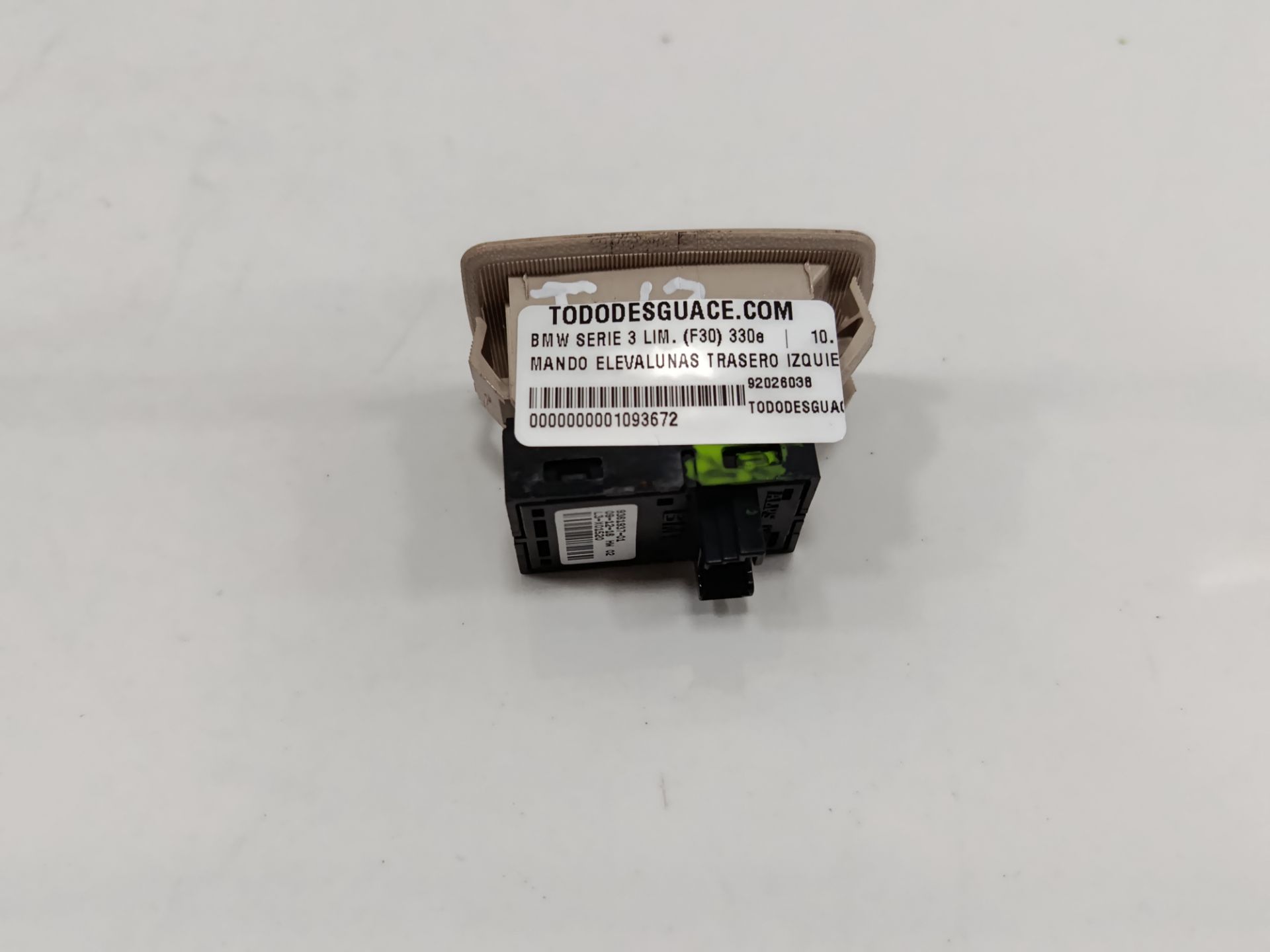 Mando elevalunas trasero izquierdo bmw serie 3 berlina (f30n) 330e