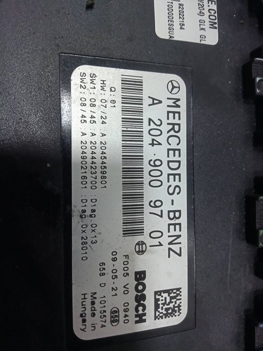 Caja fusible sam glk 220 cdi 4matic be edición