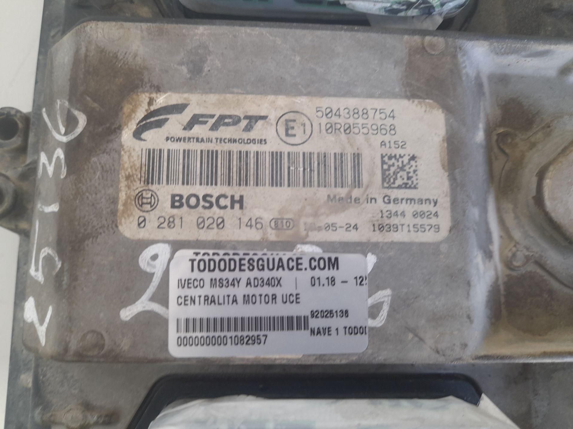 Centralita motor uce iveco ms34y ad340x