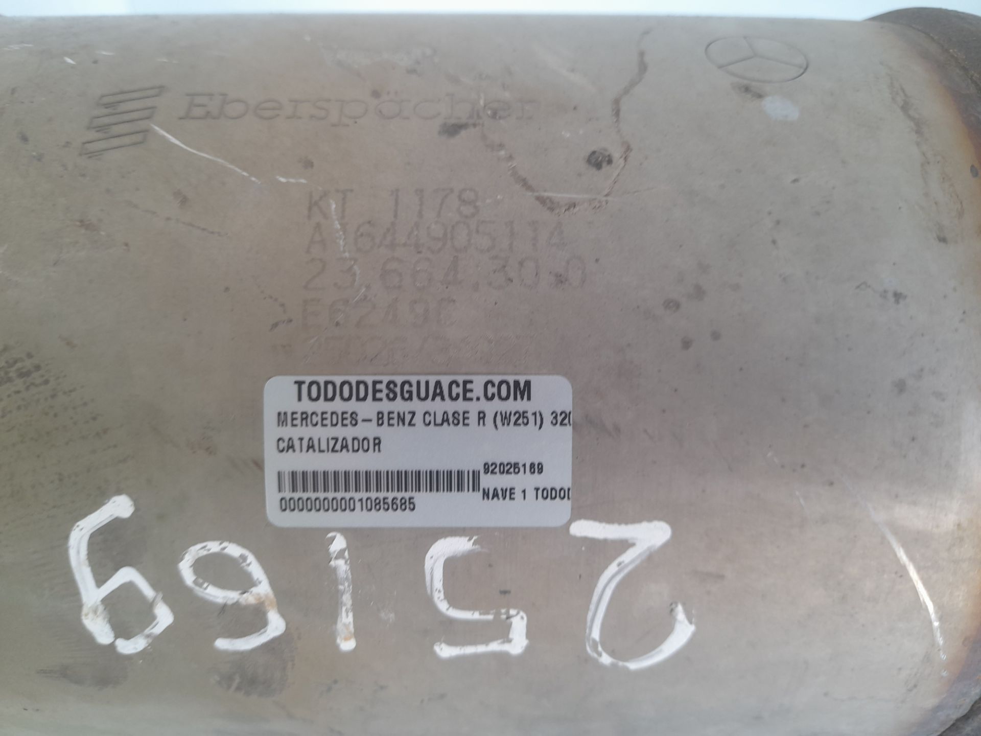 Catalizador mercedes-benz clase r (w251) 320 cdi (251.022)