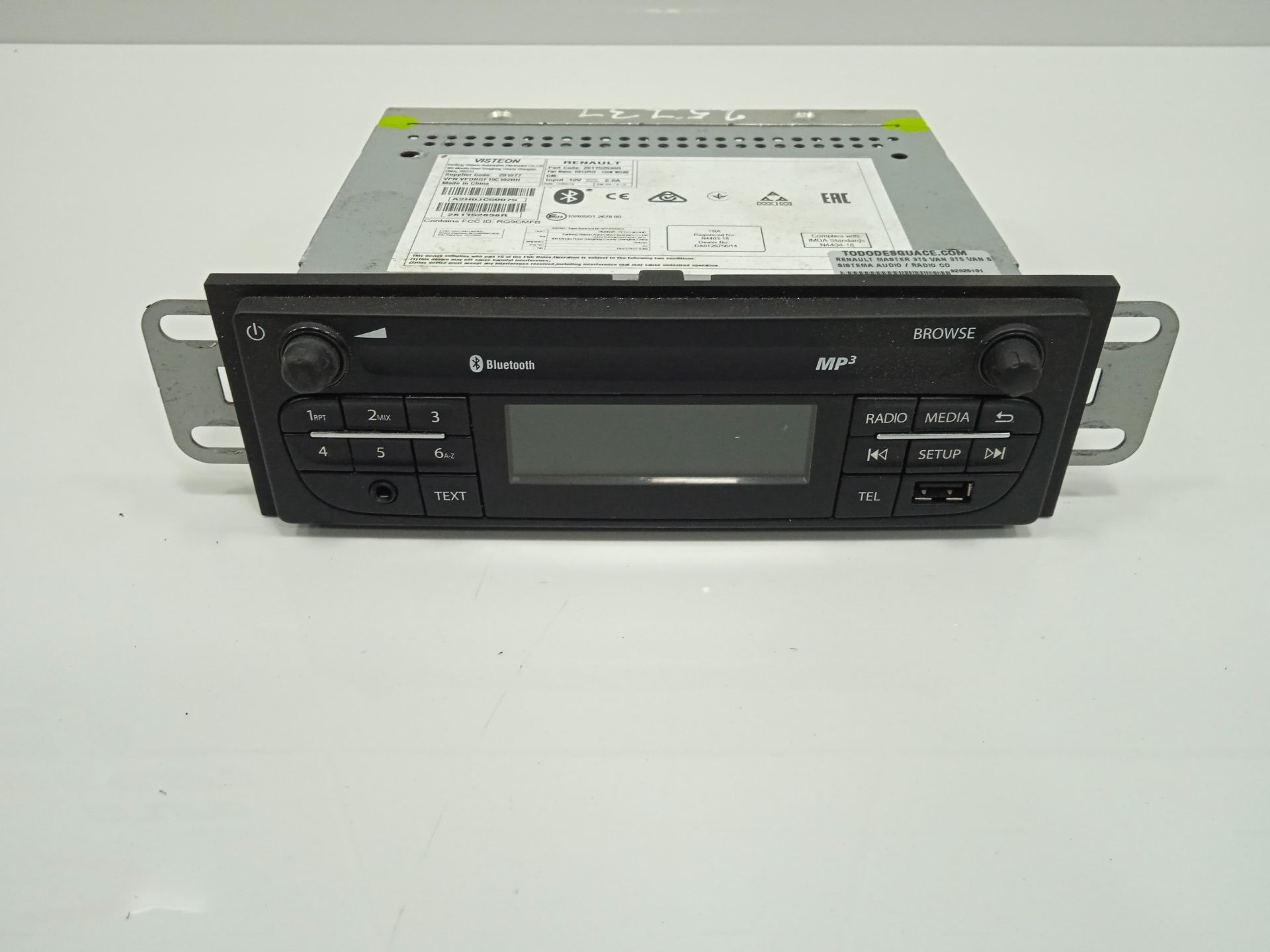 Sistema audio / radio cd renault master 3t5 van 3t5 van std fwd 130e6