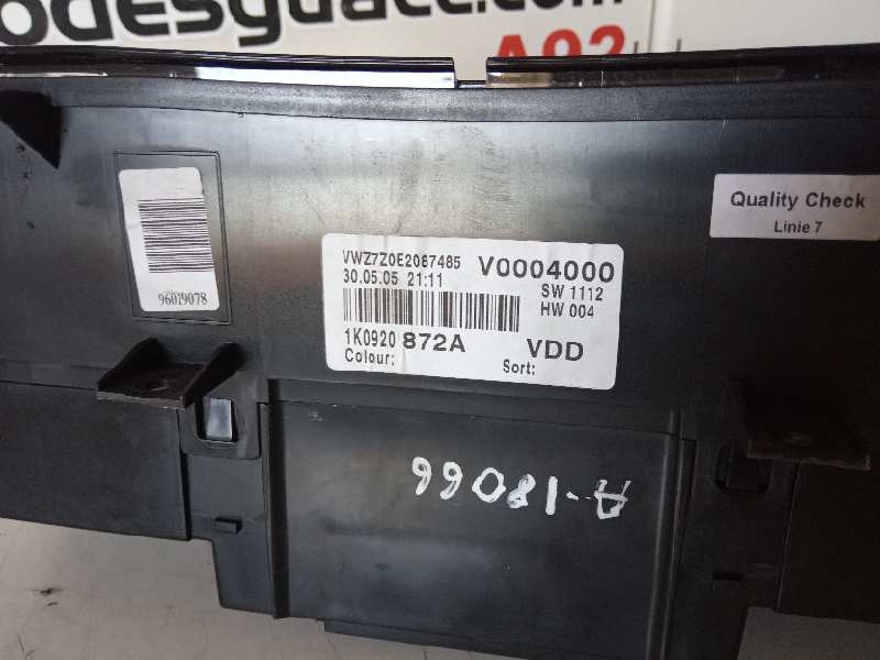 Cuadro instrumentos volkswagen golf v berlina (1k1) conceptline (e)