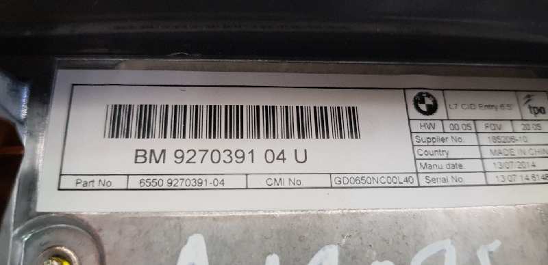 Pantalla multifuncion bmw serie 1 lim. (f21) 118d