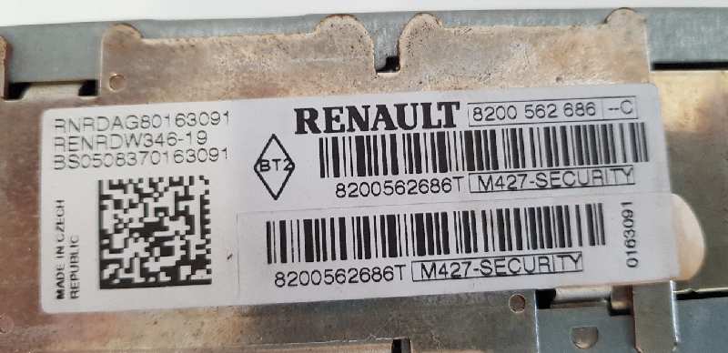 Sistema audio / radio cd renault scenic ii i music
