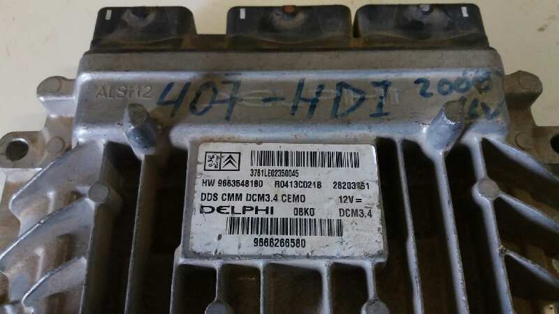 Centralita motor uce peugeot 407 2.0 16v hdi fap