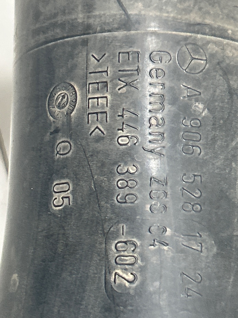Tubo admision mercedes-benz sprinterii caja cerrada (desde 01.06) 210211213214216 cdi (906.6