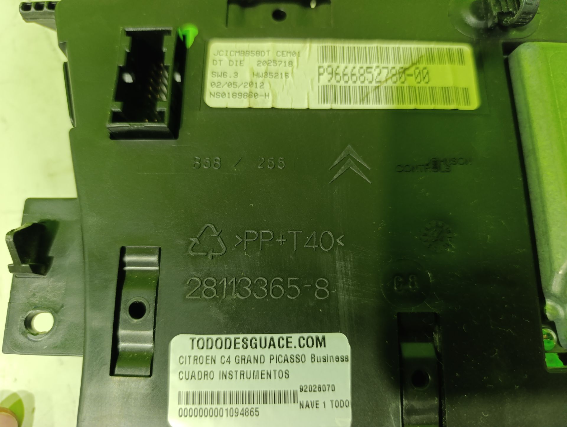 Cuadro instrumentos citroen c4 grand picasso business
