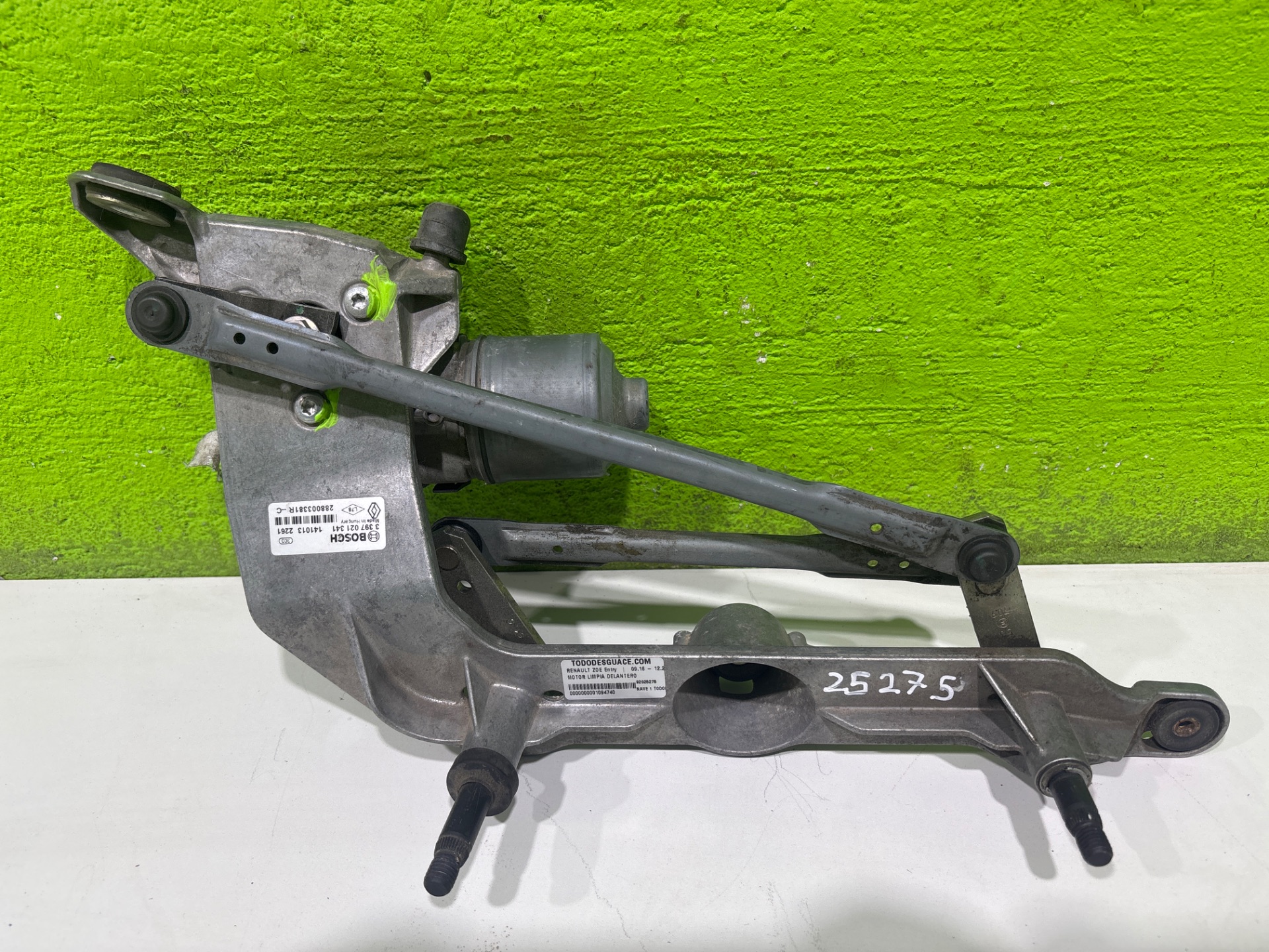 Motor limpia delantero renault zoe entry