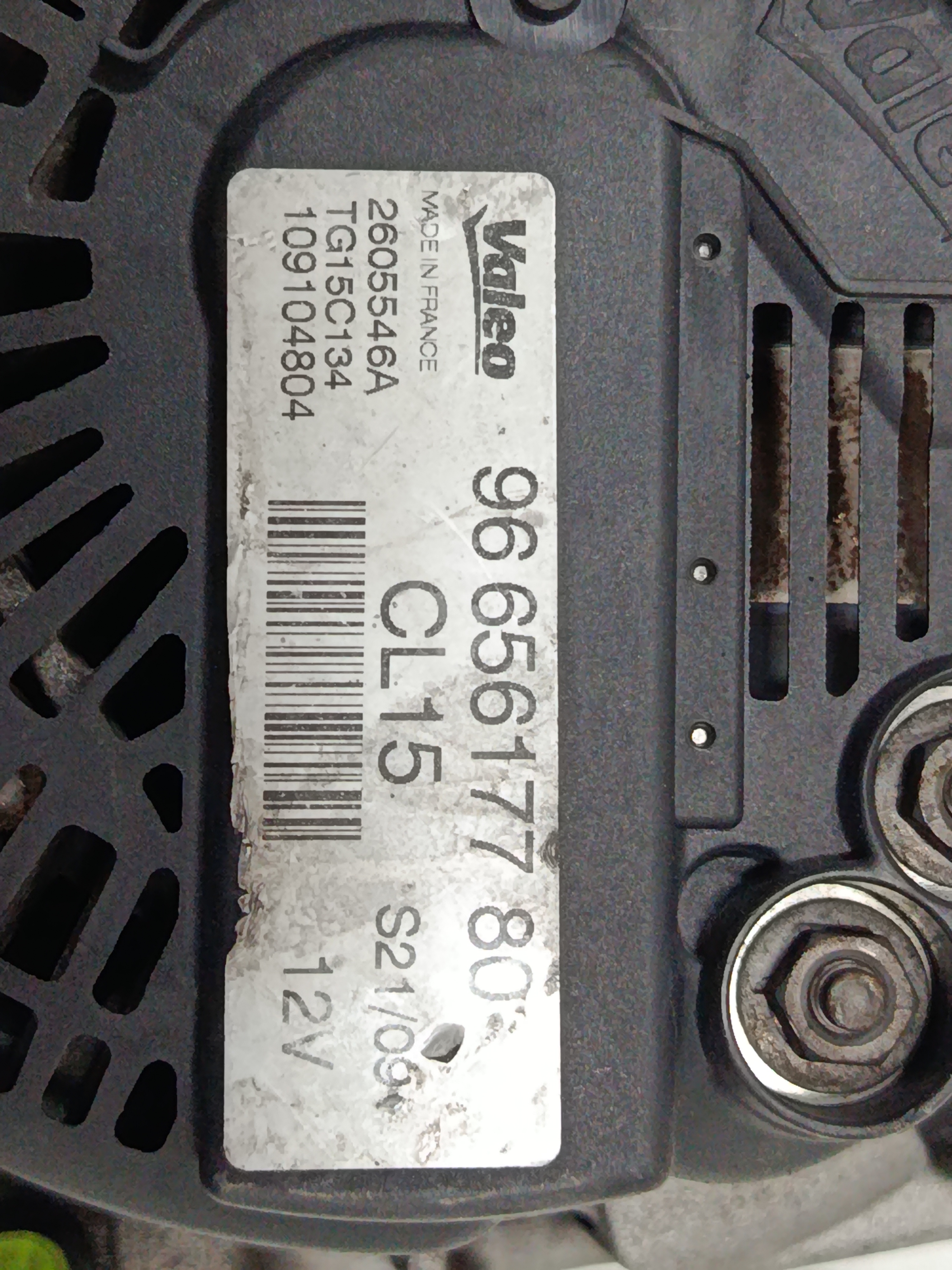 Alternador peugeot 308 sportium