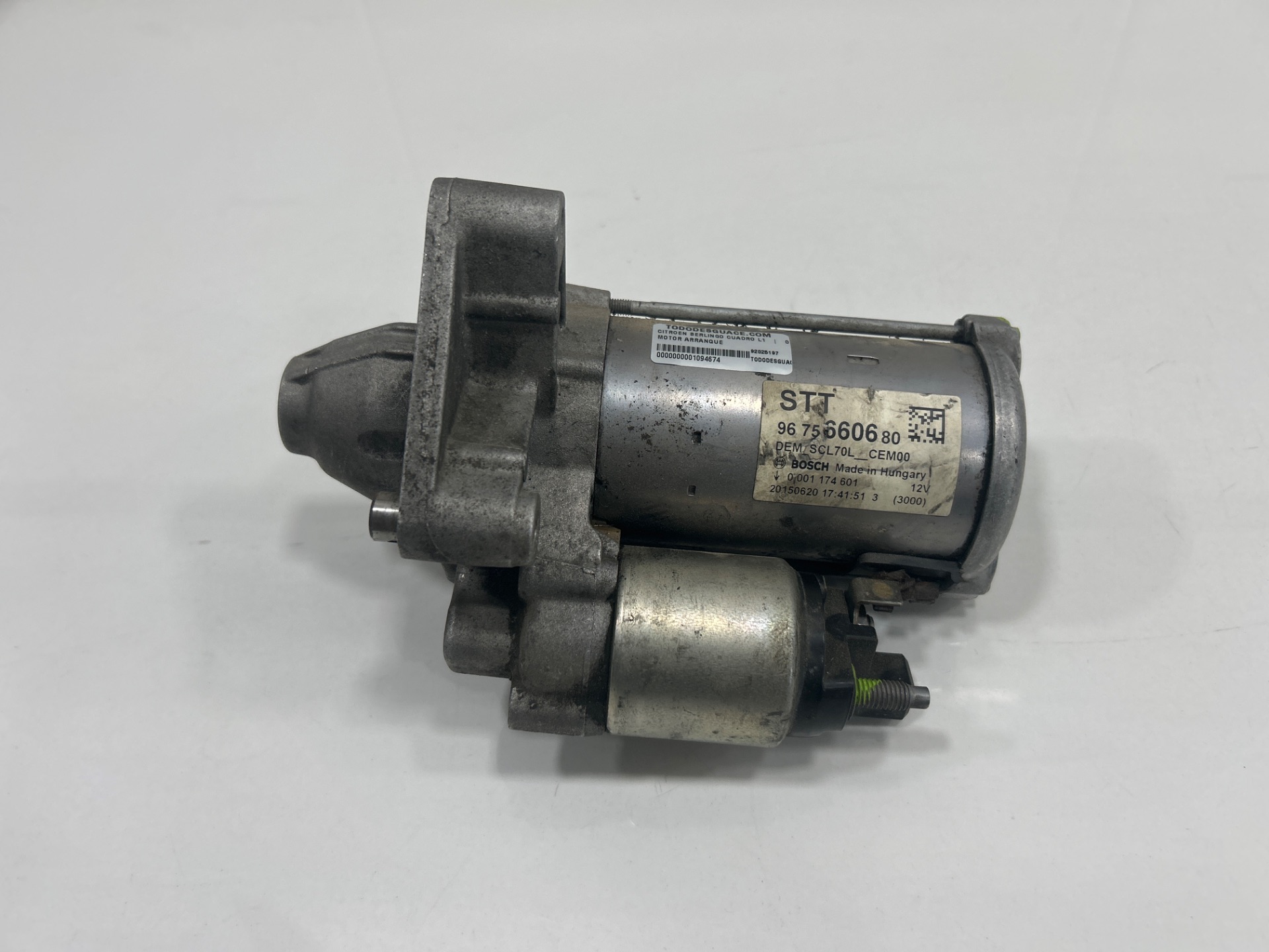 Motor arranque citroen berlingo cuadro l1