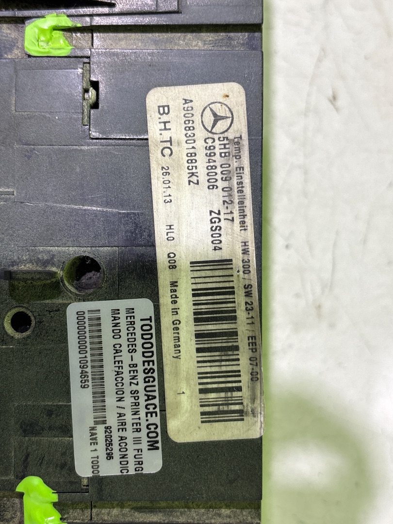 Mando calefaccion / aire acondicionado 311314 cdi fwd l1 (910.631)