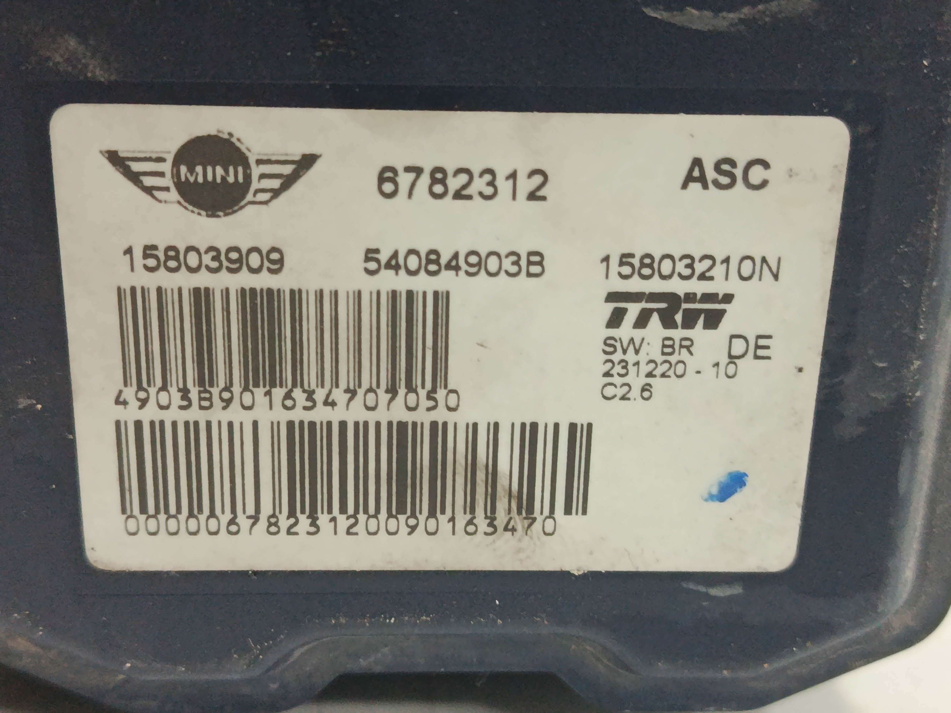 Abs bmw mini (r56) cooper