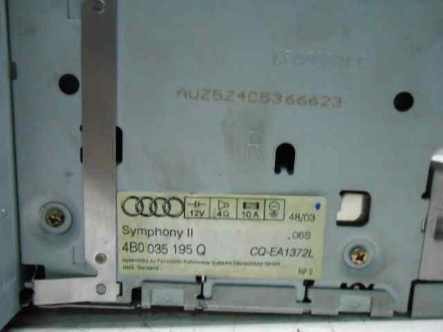  sistema audio / radio cd   audi allroad quattro (4b5) 2.7 t 2.7 v6 30v biturbo