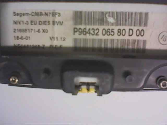 cuadro instrumentos   citroen xsara berlina 2.0 hdi 66kw premier 2.0 hdi cat (rhy / dw10td)