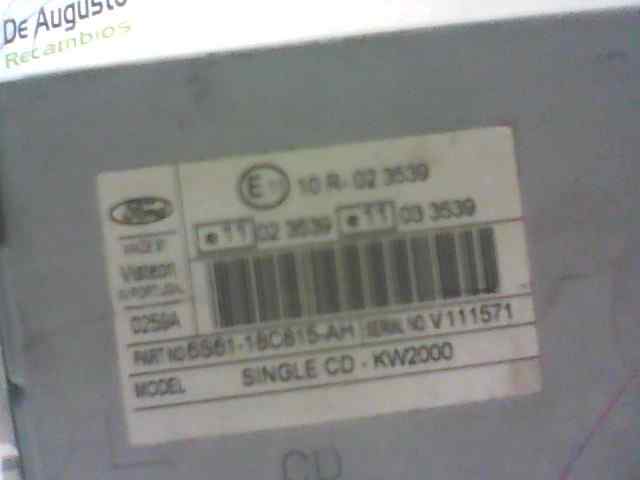  sistema audio / radio cd   ford fiesta (cbk) 