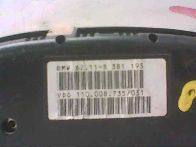  cuadro instrumentos   bmw serie 5 berlina (e39) 528i 2.8 24v cat