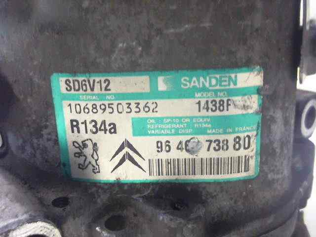  compresor aire acondicionado   peugeot 206 berlina e-music 1.4