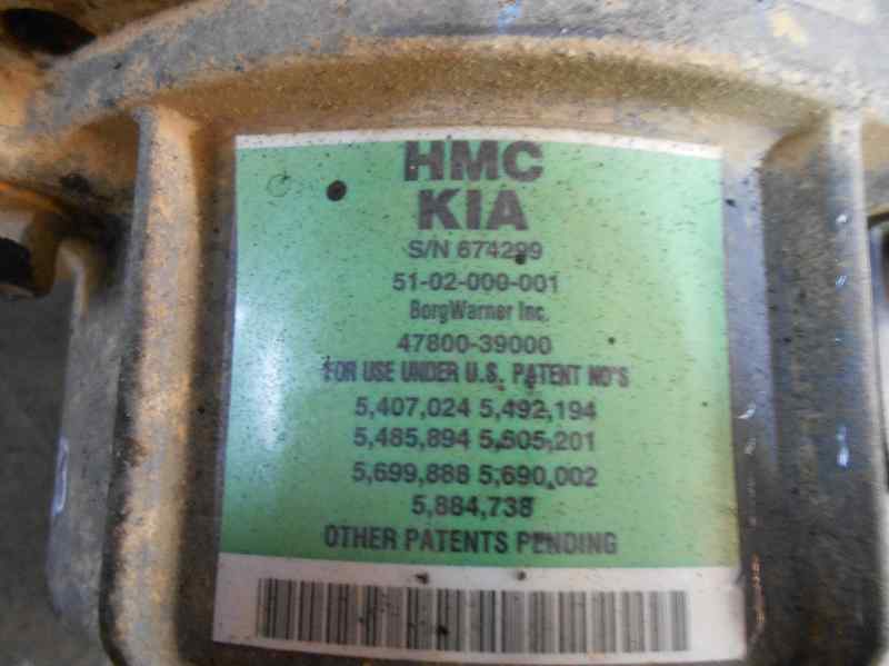  diferencial trasero   kia sportage cup 2.0 crdi