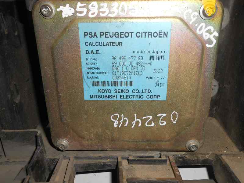  centralita asd   citroen c3 pluriel 1.6 16v sensodrive 1.6 16v cat (nfu / tu5jp4)