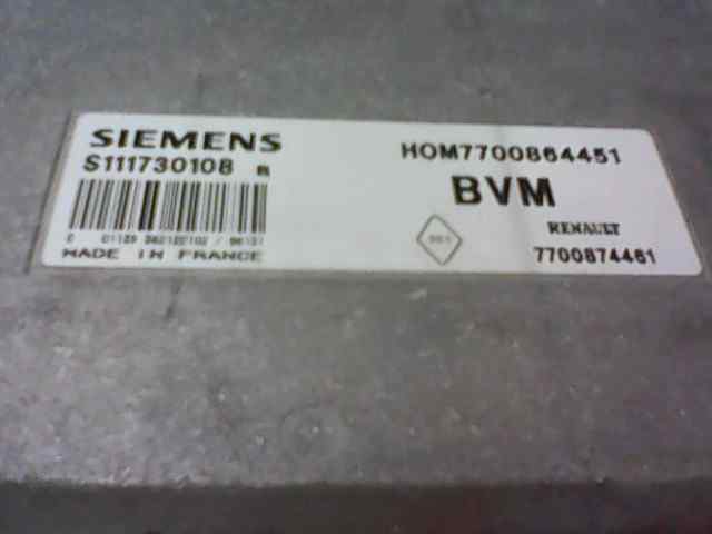  centralita motor uce   renault clio ii fase i (b/cbo) 1.9 d 1.9 dti diesel