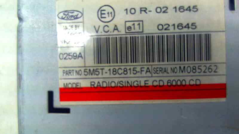  sistema audio / radio cd   ford focus berlina (cap) trend 1.6 tdci cat