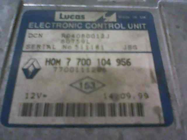 centralita motor uce   renault kangoo (f/kc0) alize 1.9 diesel
