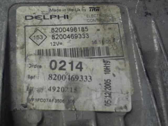  centralita motor uce   renault kangoo (f/kc0) alize 1.5 dci diesel