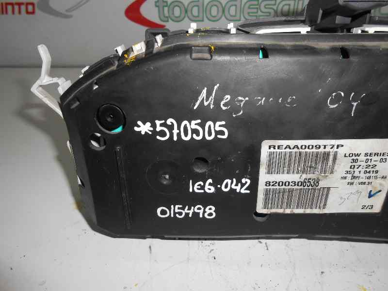  cuadro instrumentos   renault megane ii classic berlina 1.9 dci diesel 1.9 dci diesel
