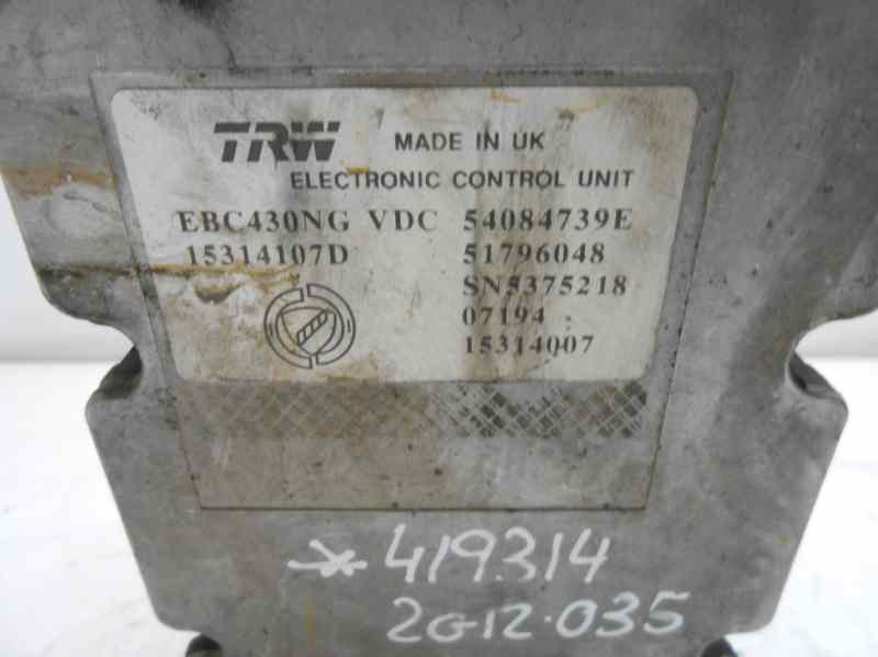 abs   fiat croma (194) 1.9 16v multijet dynamic (12.2007-) 1.9 jtd 16v cat