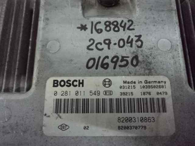  centralita motor uce   renault megane ii classic berlina confort authentique 1.9 dci diesel