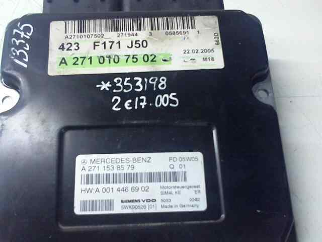  centralita motor uce   mercedes bm serie 171 roadster slk 200 compressor (171.445) 1.8 cat