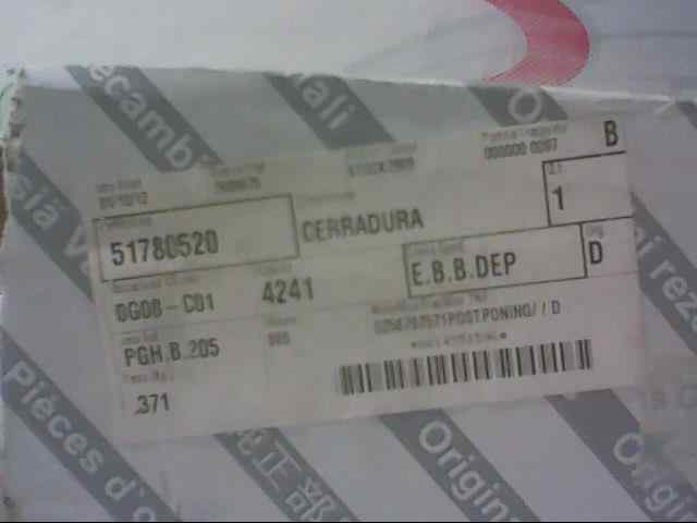  cerradura capot   fiat recambio original . .